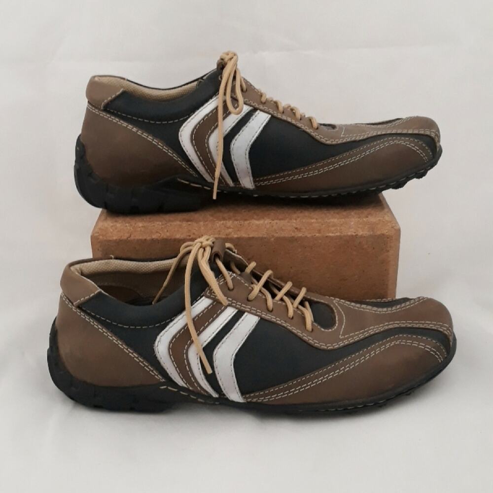 DONATELLO Urban Tread Retro Leather Sneaker